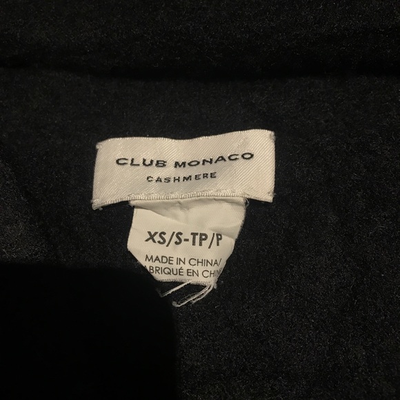 Club Monaco Cashmere Cardigan Black Size XSmall - Picture 5 of 6
